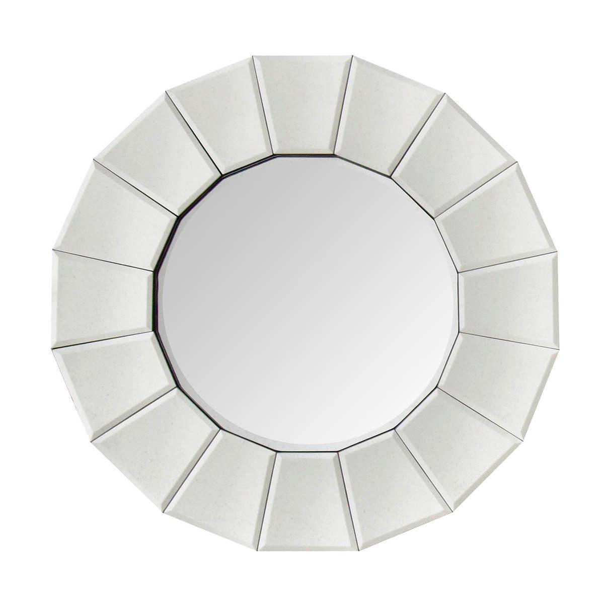 Wandspiegel Amun Silber Metall D ca. 60 cm - Silberfarben, Basics, Glas/Metall (60/60/3cm) - Kayoom