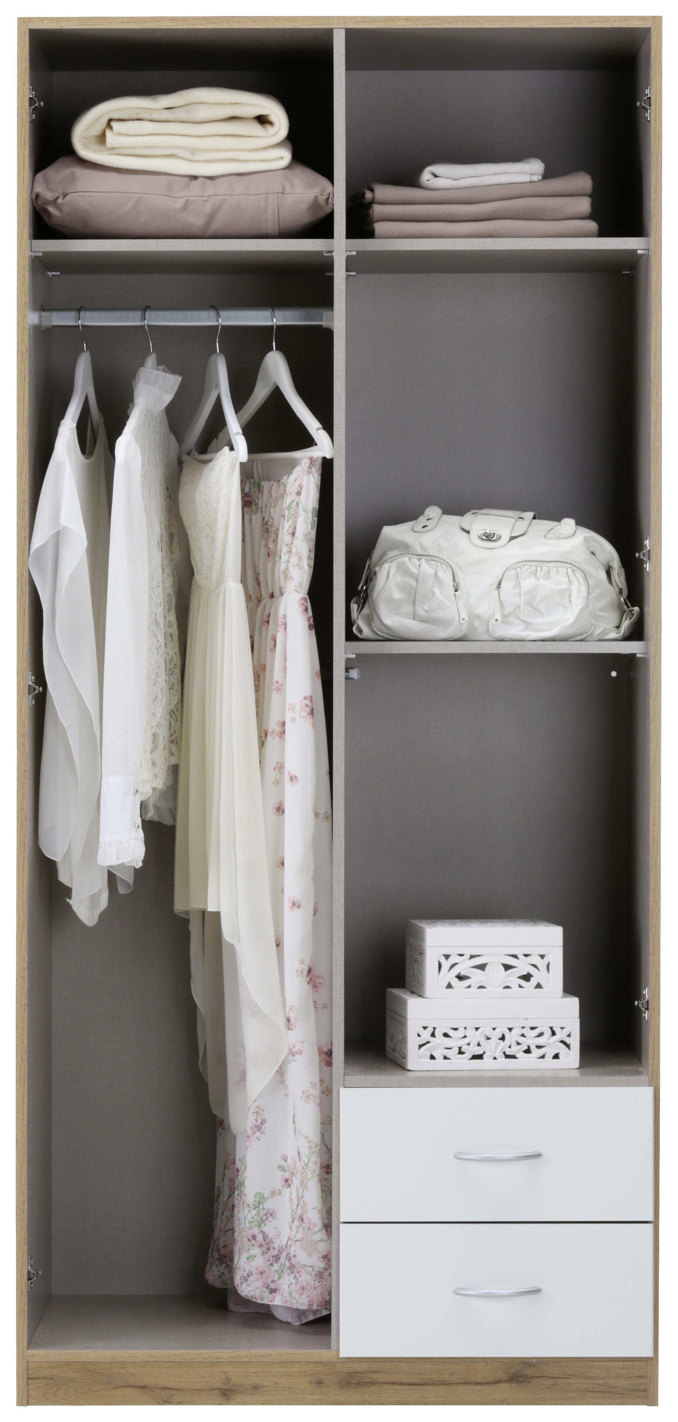 Omara Za Oblačila Case - aluminij, Moderno, umetna masa/leseni material (91/197/54cm) - Modern Living