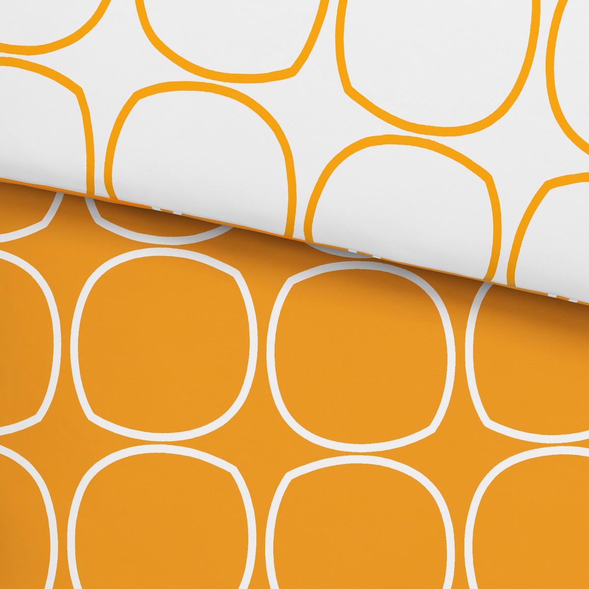 Bettwäsche Reggie Wende in Gelb/Weiss ca. 160x210cm - Weiss/Gelb, Konventionell, Textil (160/210cm) - Modern Living