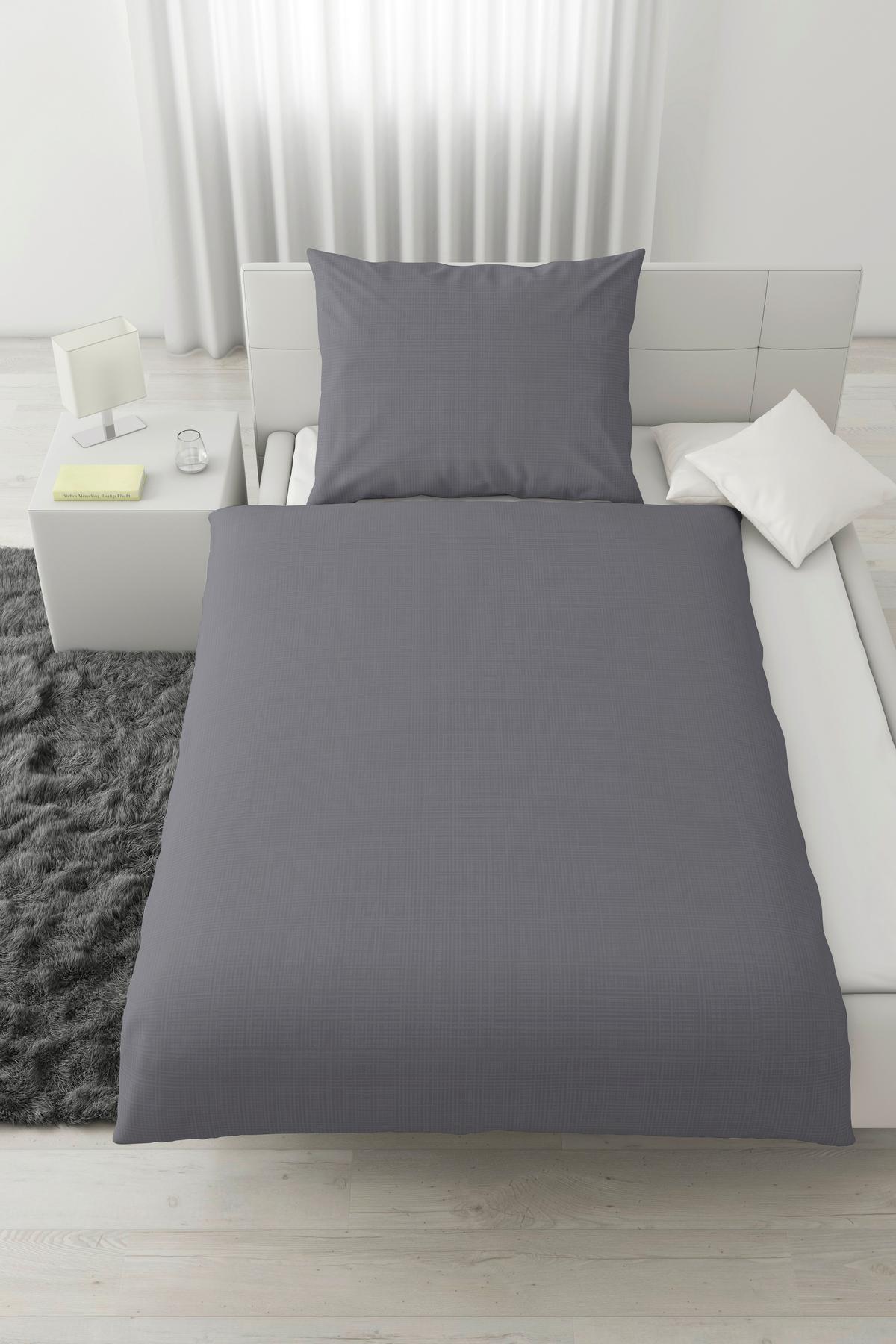 BETTWÄSCHESET MELANIA - Grau, Lifestyle, Textil (160/210cm) - Modern Living