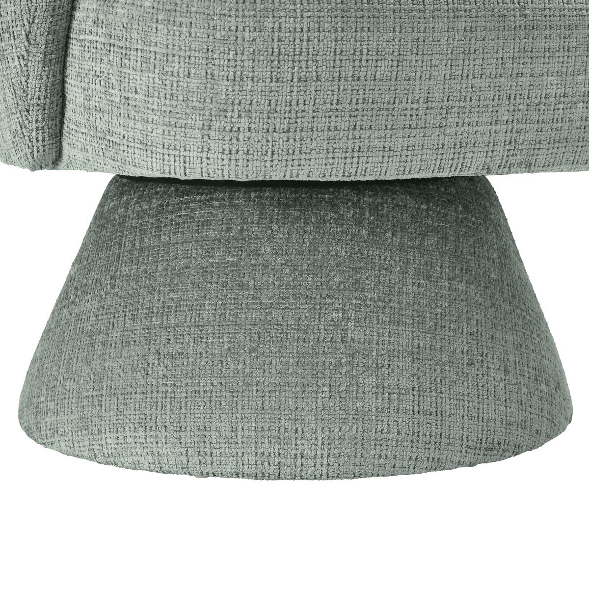 Drehsessel Maja Chenille Hellgrün - Hellgrün, MODERN, Holz/Textil (70/75/68cm) - Mömax