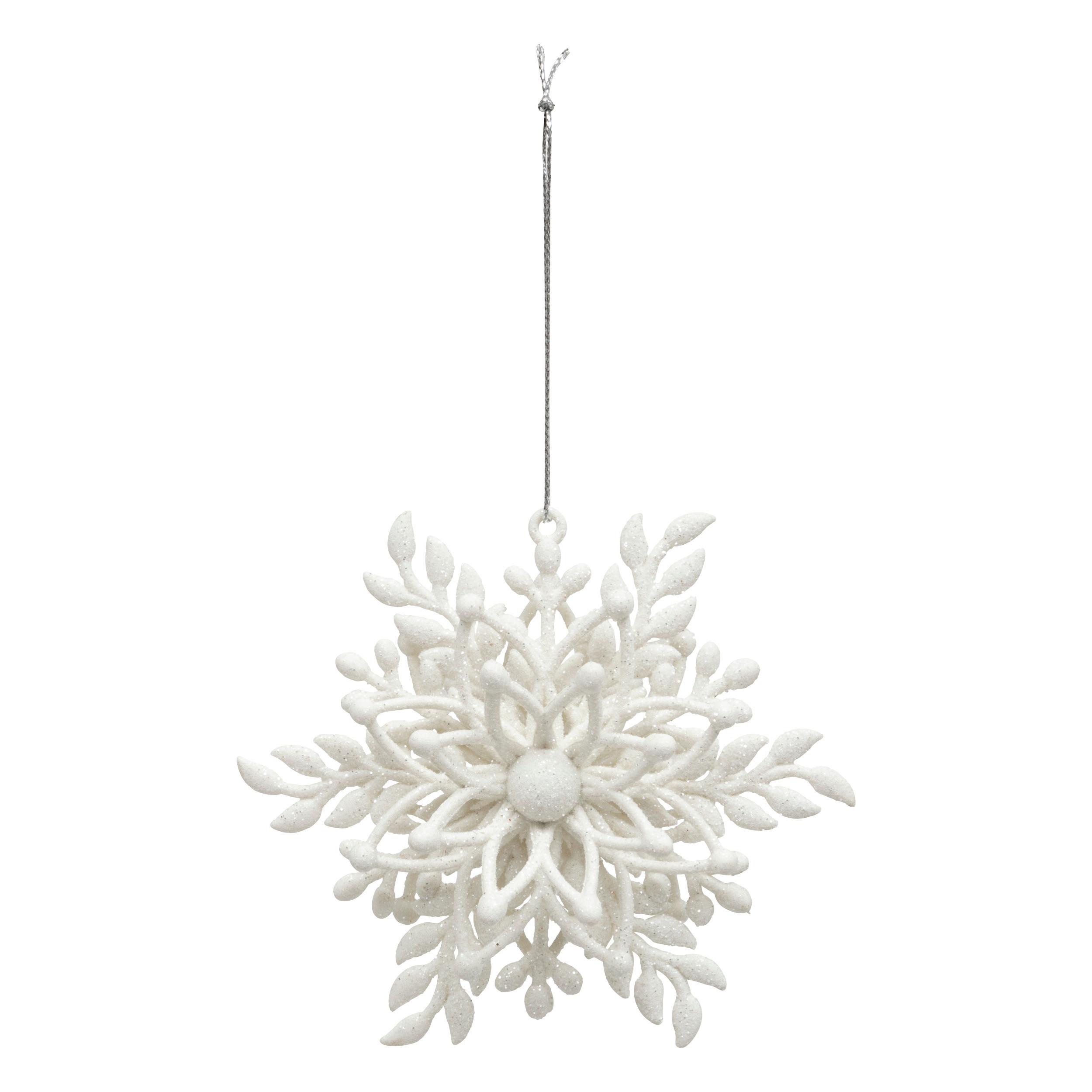 Ukras Za Drvce 3d Flower - bijela, Moderno, plastika (11,5/4,5cm)