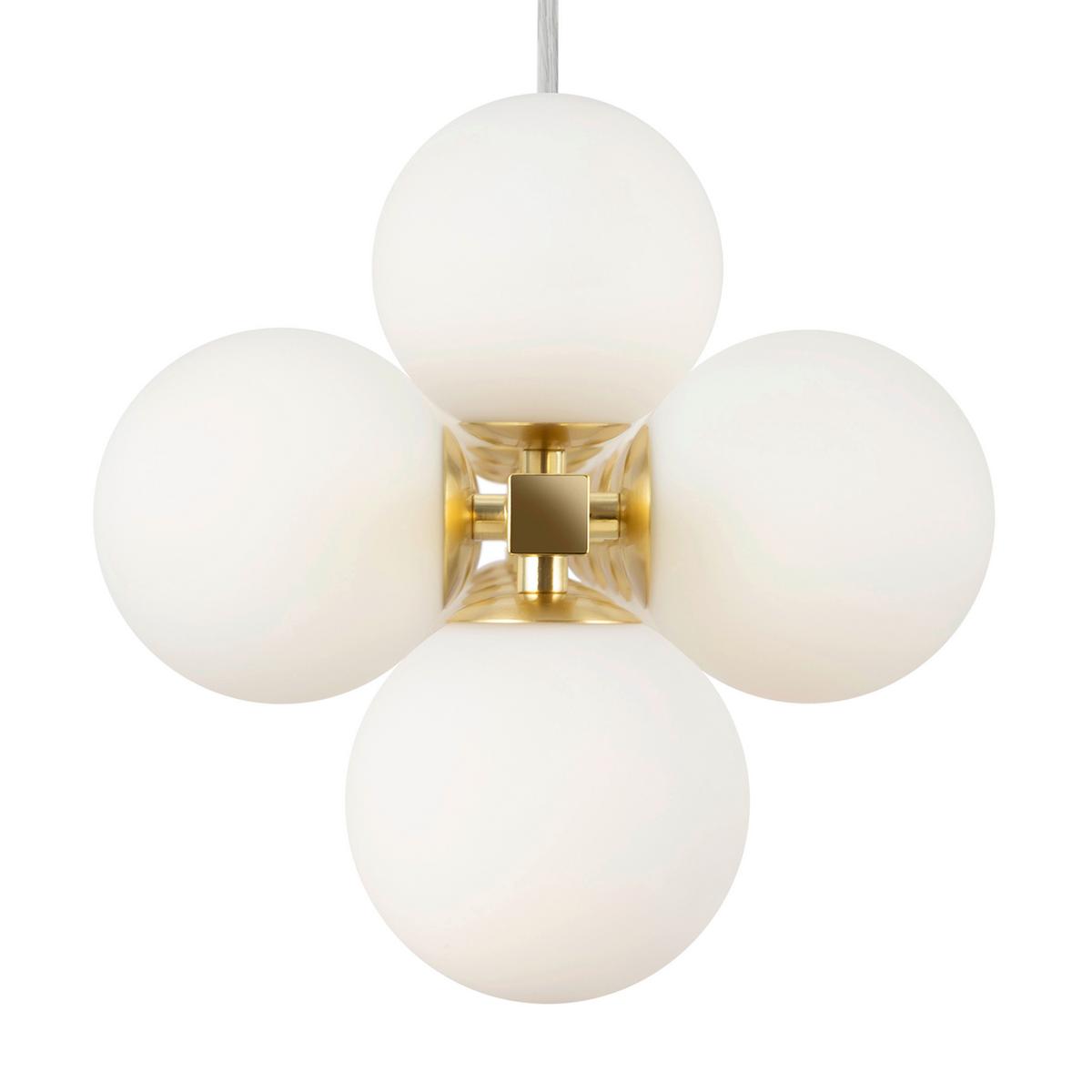 Pendelleuchte Dallas Messingfarben max. 28 Watt - Messingfarben, Trend, Glas/Metall (23,8/22,8/123,5cm) - MAYTONI