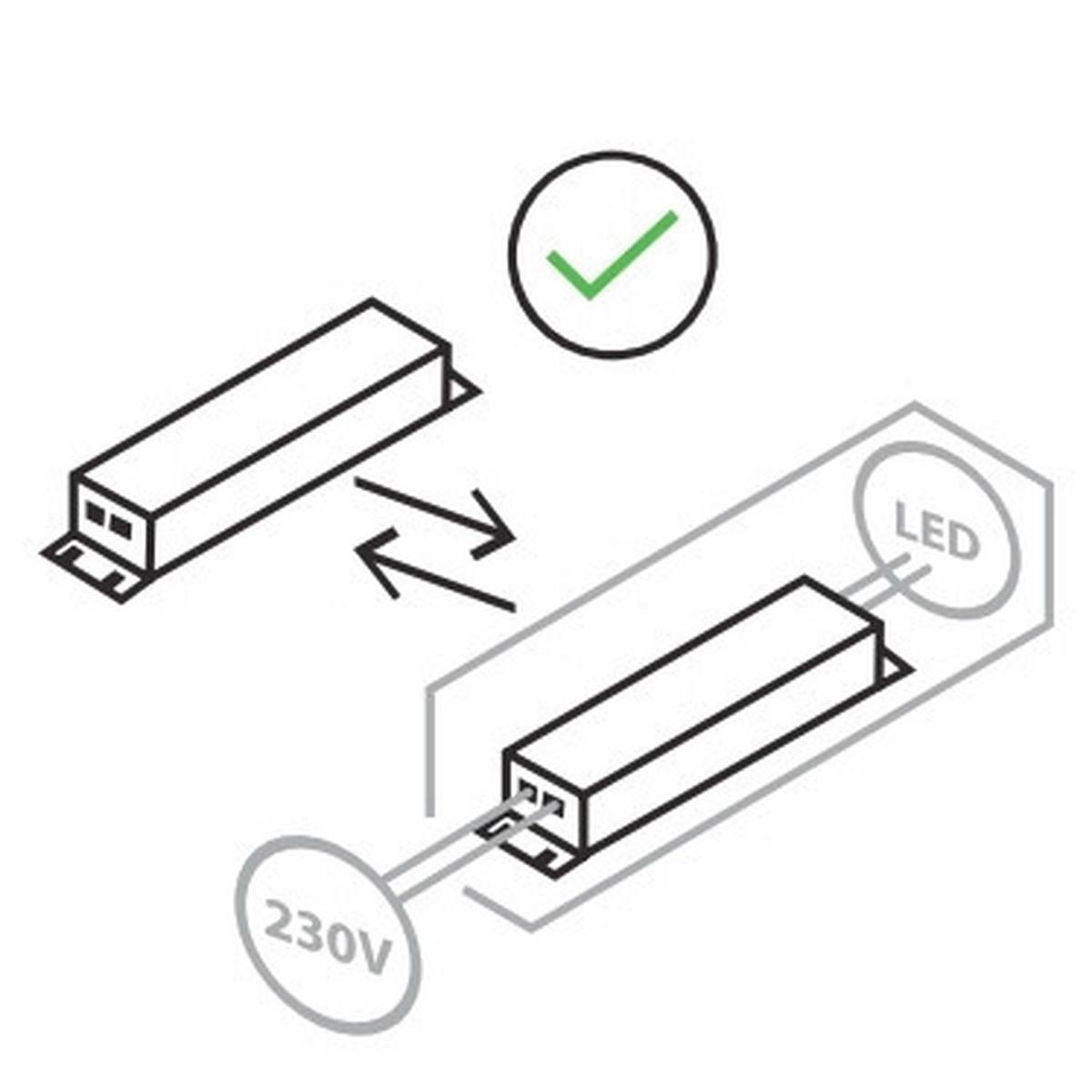 LAMPA STOŁOWA LED 15390-13 RITUS - antracytowy, Trend, tworzywo sztuczne/metal (28,5/10/28cm)