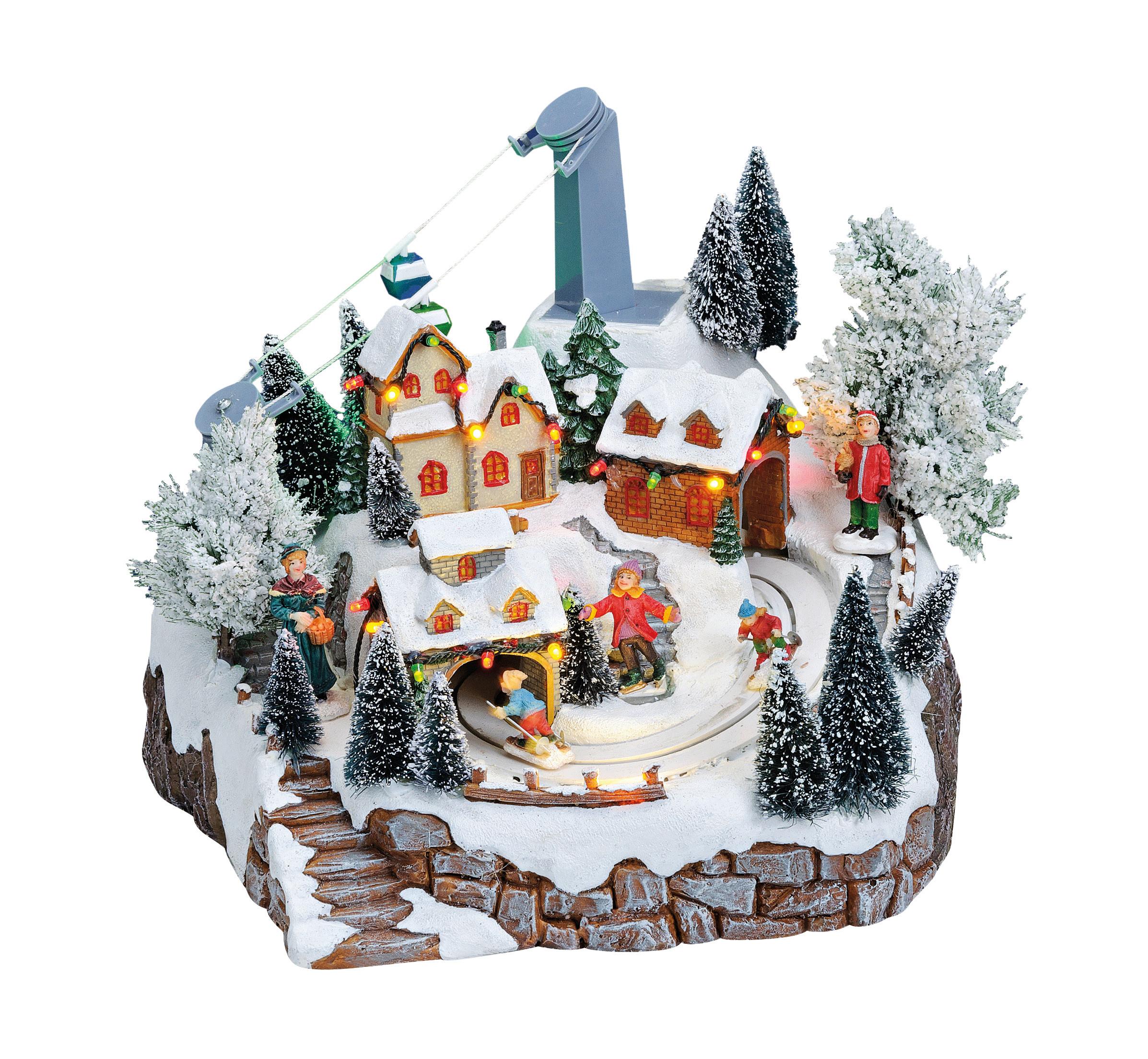 POZYTYWKA DEKORACYJNA 10014096 - zielony/biały, Basics, tworzywo sztuczne (24/25/23cm) - X-Mas