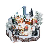 POZYTYWKA DEKORACYJNA 10014096 - zielony/biały, Basics, tworzywo sztuczne (24/25/23cm) - X-Mas