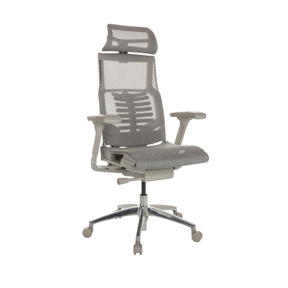 Pisarniški Stol Dynafit Ii G, Svetlo Siva - barve aluminija/svetlo siva, Basics, kovina/umetna masa (67/119-135/60cm) - MID.YOU