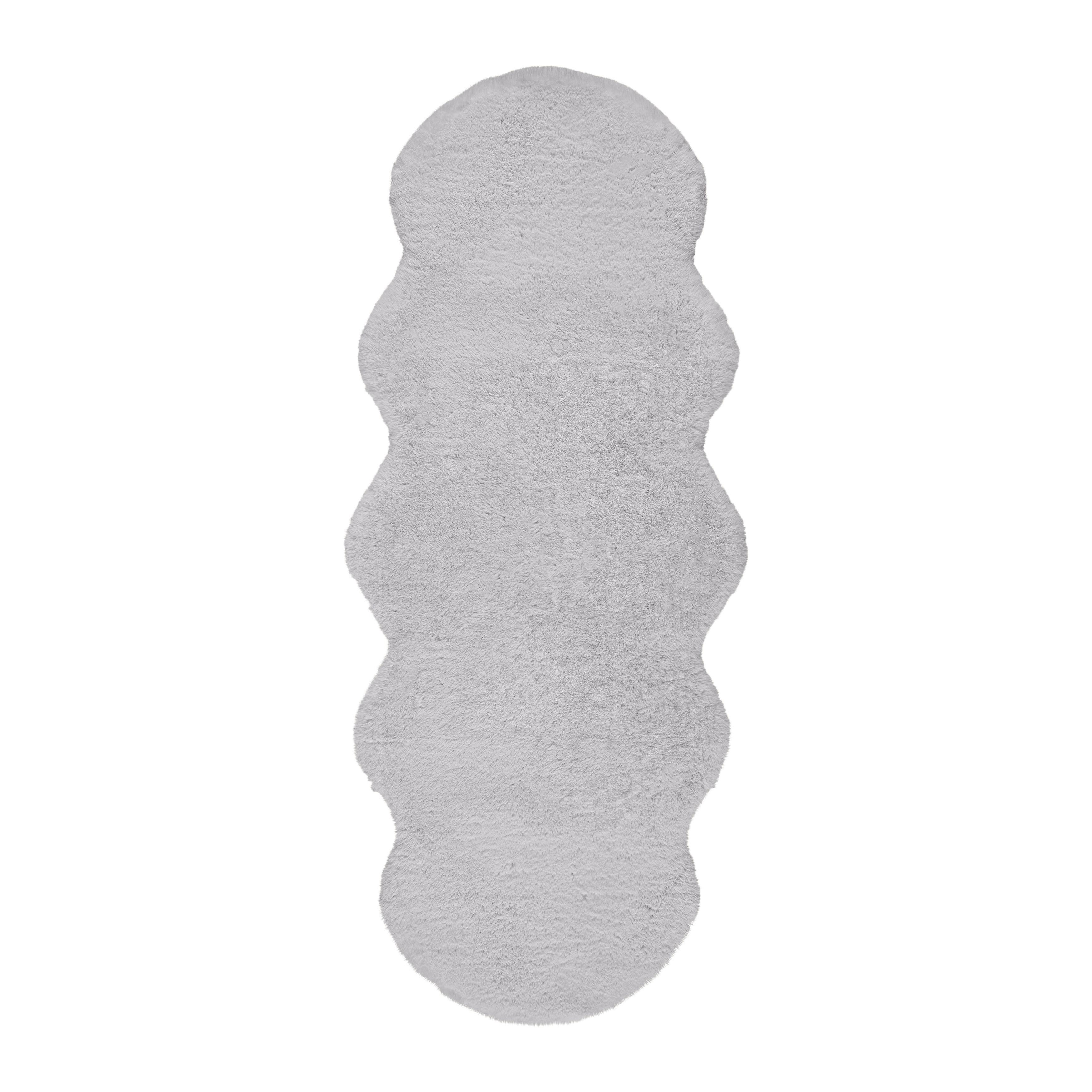 Blană artificială Nico 2 - gri, Konventionell, blană (60/150cm) - Mömax