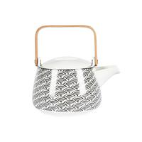 Teáskanna Shiva - fekete/fehér, Lifestyle, kerámia (18/13,5/11cm) - Premium Living