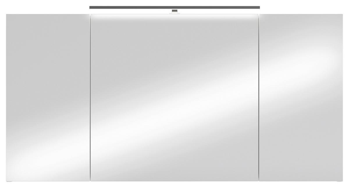 Spiegelschrank Spree Weiß - MODERN, Glas/Holzwerkstoff (120/60/20cm) - MID.YOU