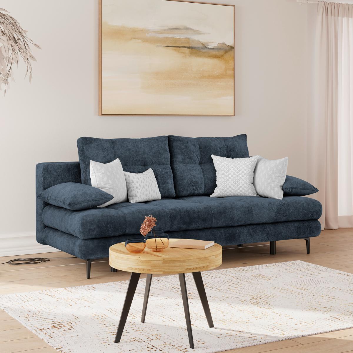 Trosjed Perla - tamno plava/crna, Konvencionalno, tekstil/metal (203/94/96cm)