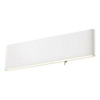 LED-Wandleuchte Siegfried in Weiß max. 12 Watt - Weiß, Design, Kunststoff/Metall (29,5/3,5/8cm) - Globo