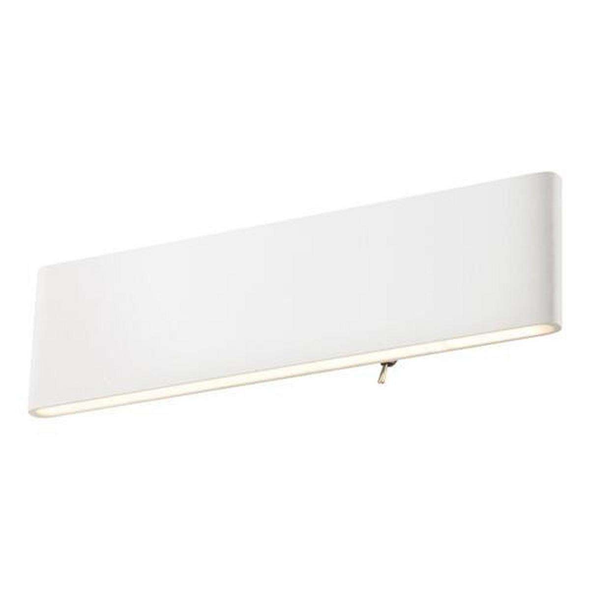 LED-Wandleuchte Siegfried in Weiß max. 12 Watt - Weiß, Design, Kunststoff/Metall (29,5/3,5/8cm) - Globo