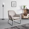Sessel Kezia Beige Samt - Beige/Schwarz, MODERN, Textil/Metall (71/84/79cm) - Bessagi Home