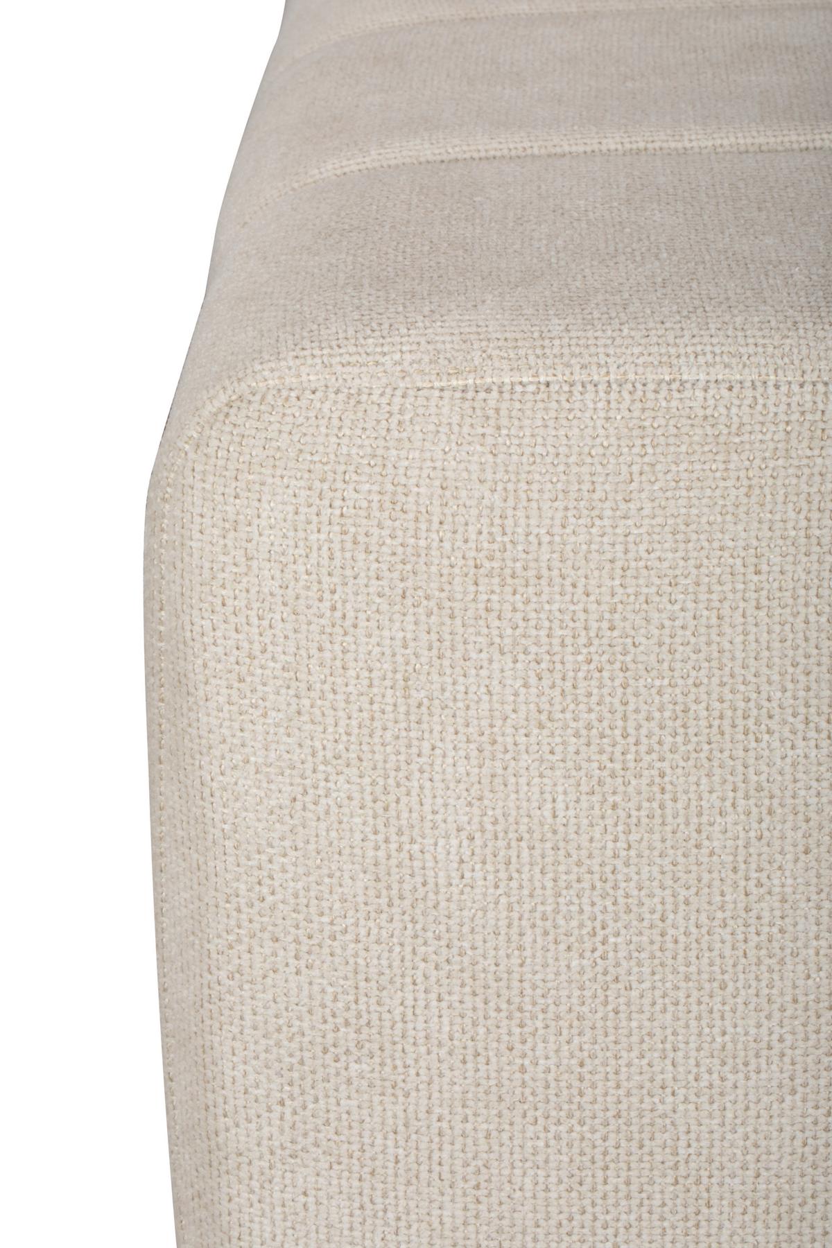 SIEDZISKO JULA - beżowy/kolor naturalny, Design, drewno/tkanina (122/41/45cm) - MID.YOU