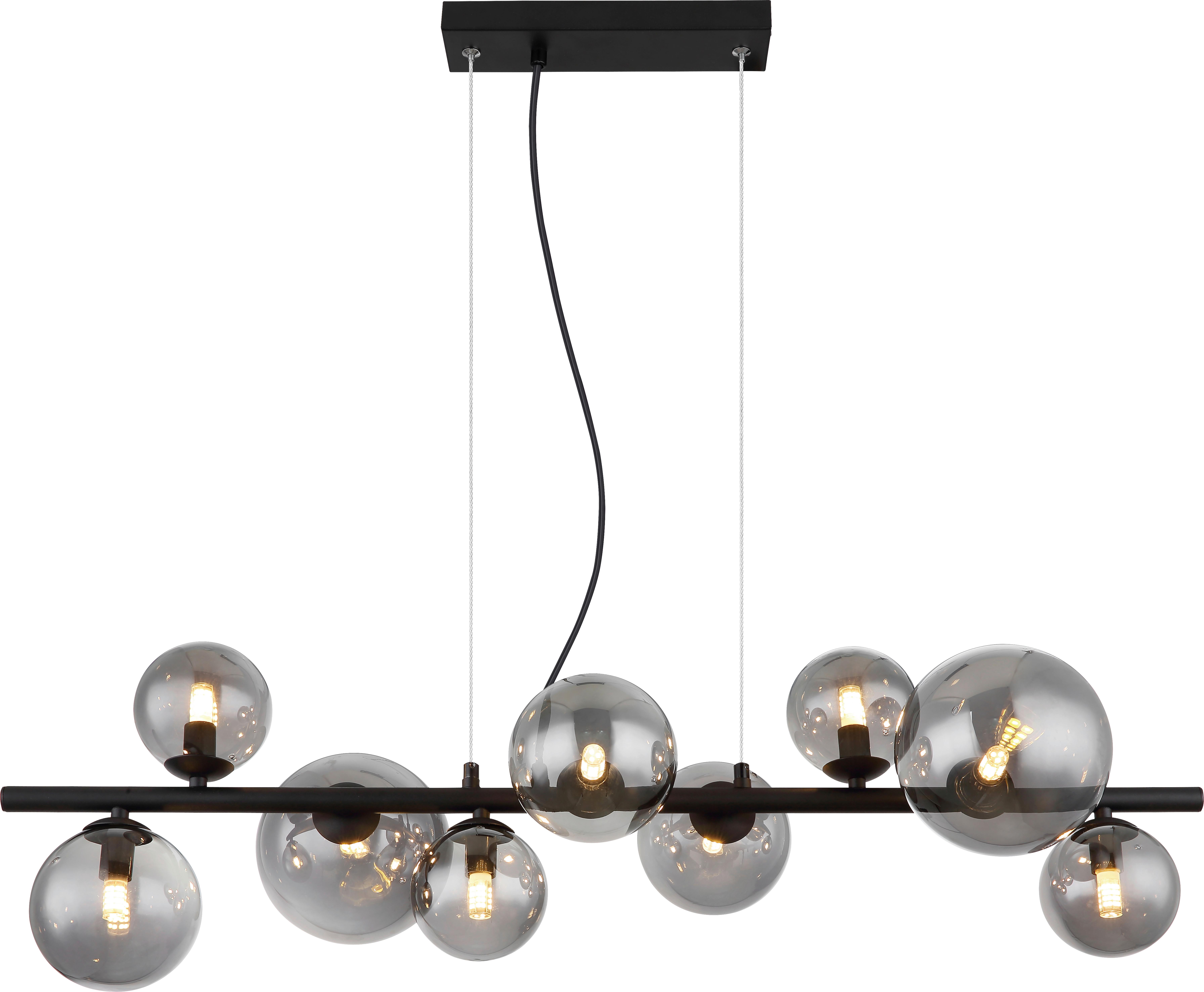 LAMPA WISZĄCA LED VILLA - czarny, Design, metal/szkło (87/34,5/120cm) - Dieter Knoll