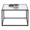 SOFFBORD KUBO -BASED- - svart, Modern, metall/glas (60/60/38cm) - Based