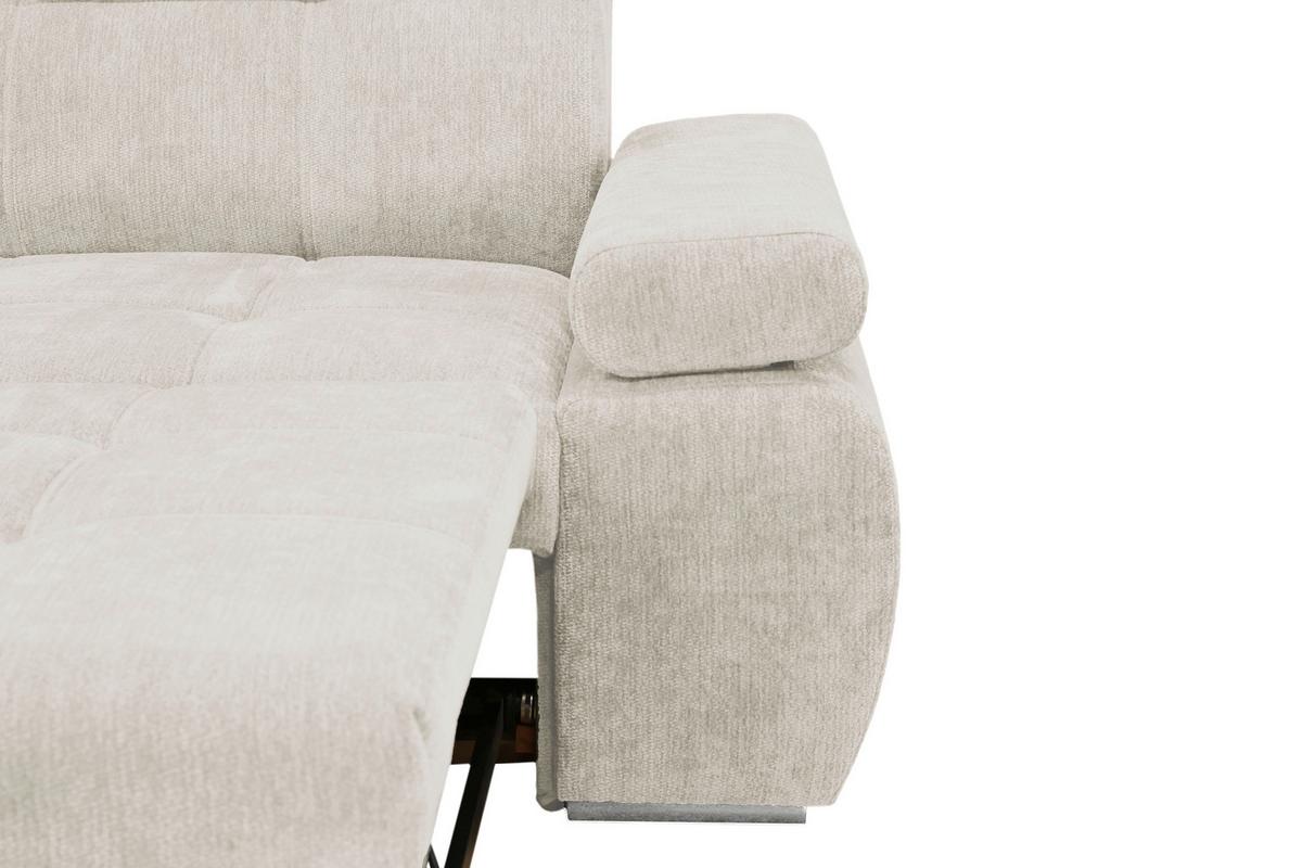 Kutna Garnitura Vegas - srebrne boje/bež, Design, drvo/tekstil (173/294cm) - Modern Living