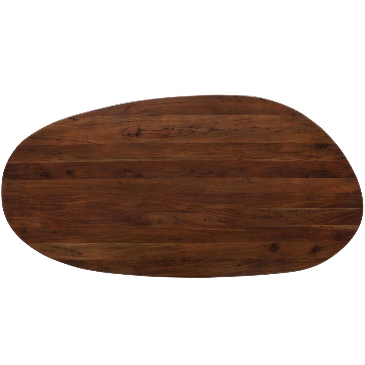 Esstisch Roundly Holz - Walnussfarben, MODERN, Holz (200/100/76cm) - Livetastic