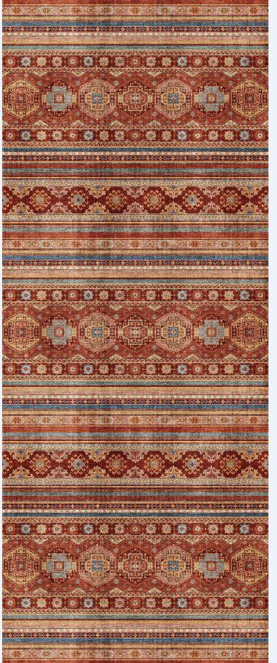 Tkana Preproga Israel 2 - terakota, tekstil (80/200cm) - Mömax