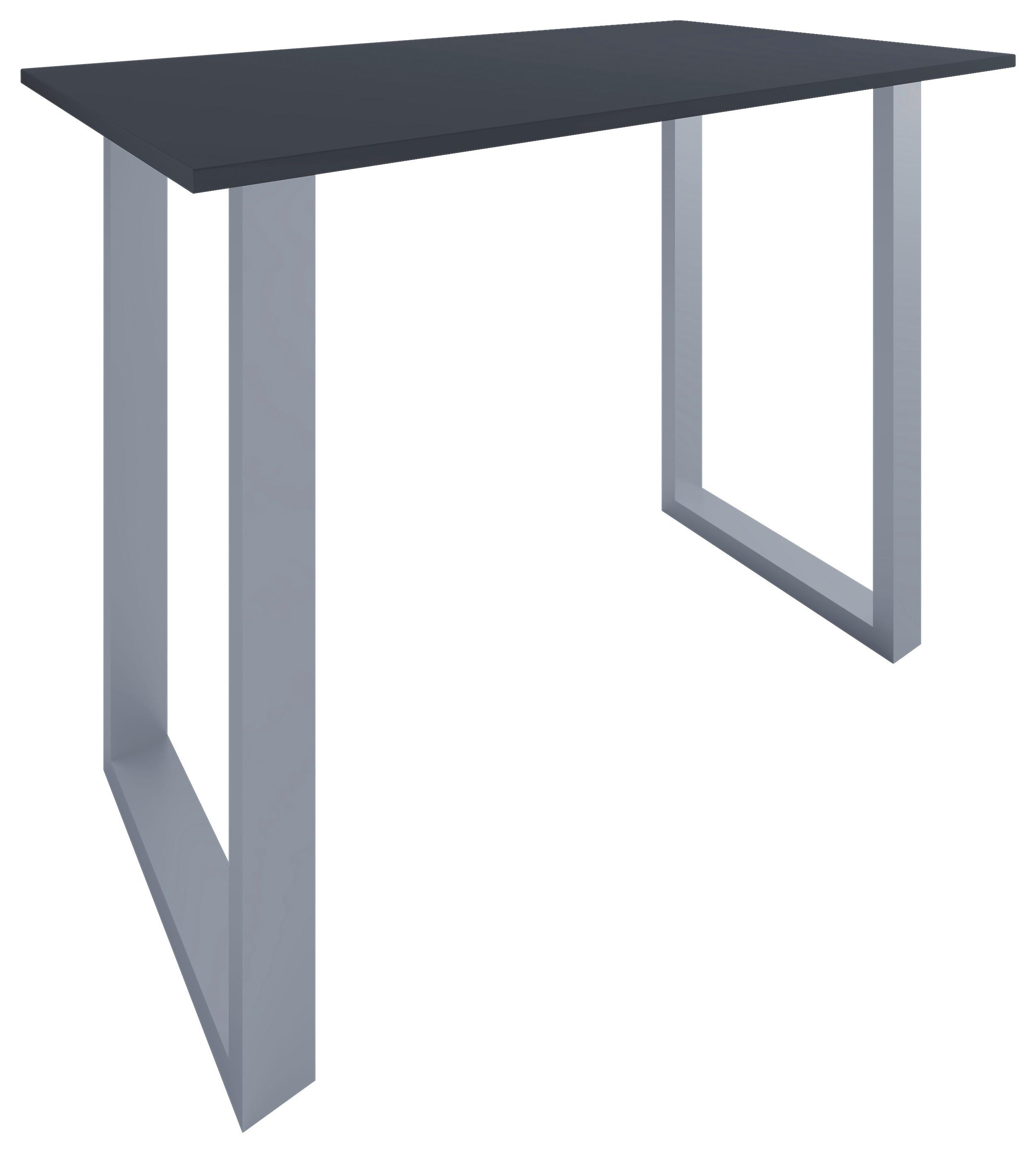 BARTISCH XONA B 140X80 - Anthrazit/Silberfarben, Konventionell, Holzwerkstoff/Metall (140/102/80cm)