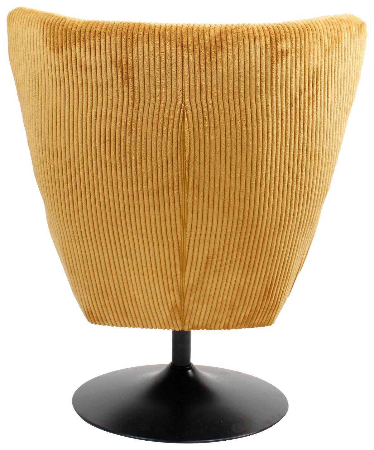 Fotoliu SHIBA - galben, Modern, metal/textil (76/99/87cm) - Mömax