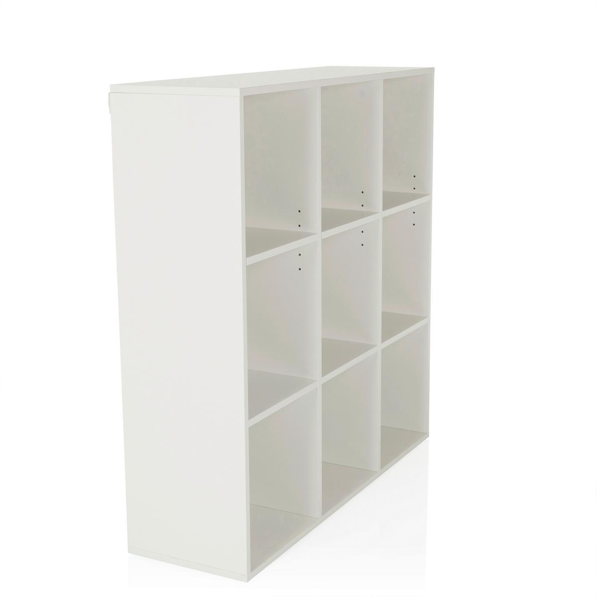 Regal Bjorke, Bela - bela, Moderno, leseni material (97,5/100/30cm) - MID.YOU