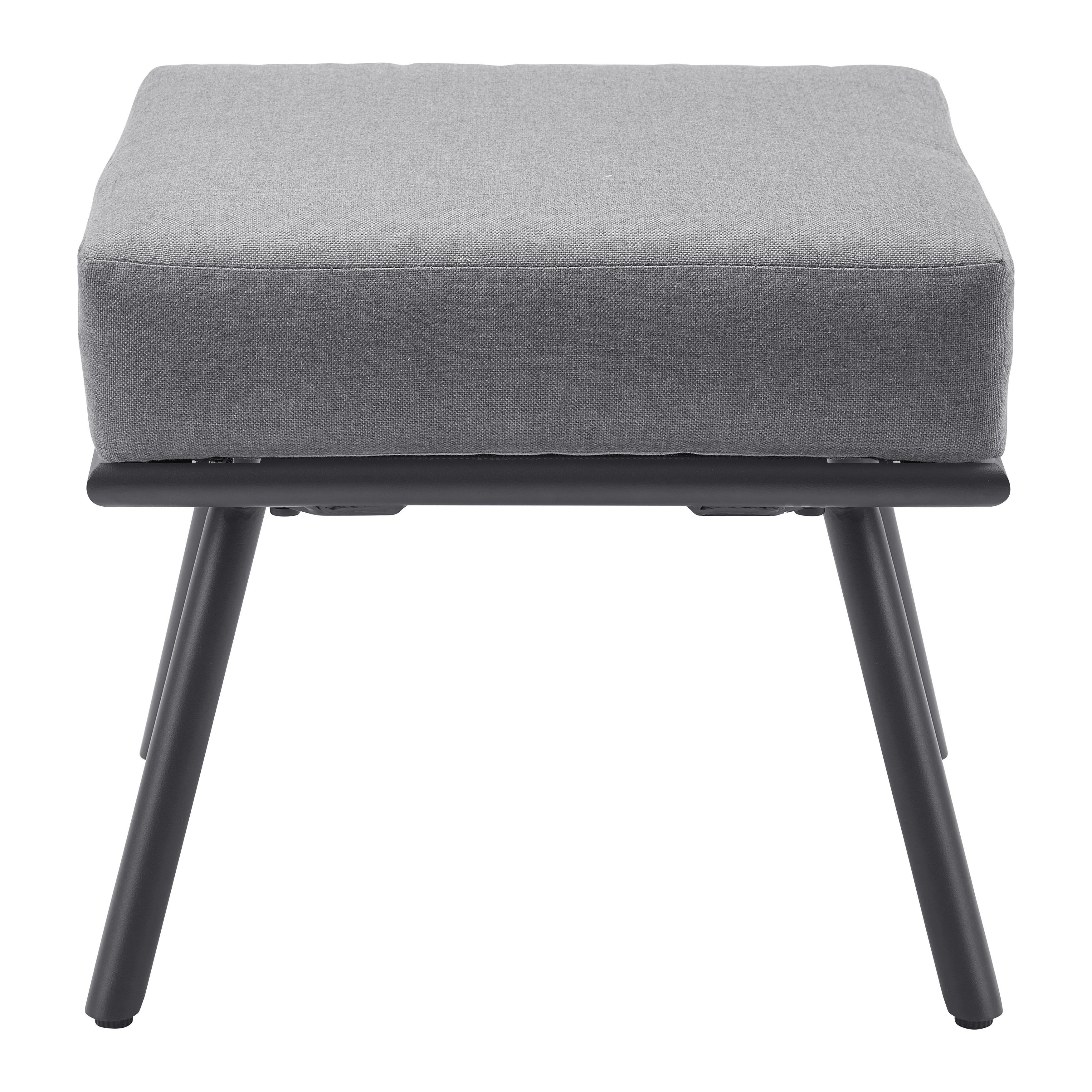 LOUNGESET CAMILLA - grå, Modern, metall/glas (252/65/68cm) - Bessagi Garden