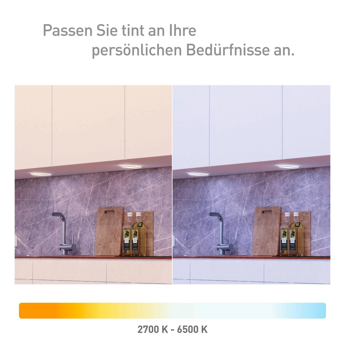 ZESTAW LAMP PODSZAFKOWYCH 404031 TINT SMART LED UNTERB. - biały, Basics, tworzywo sztuczne (5,5/1,5/15cm) - Tint