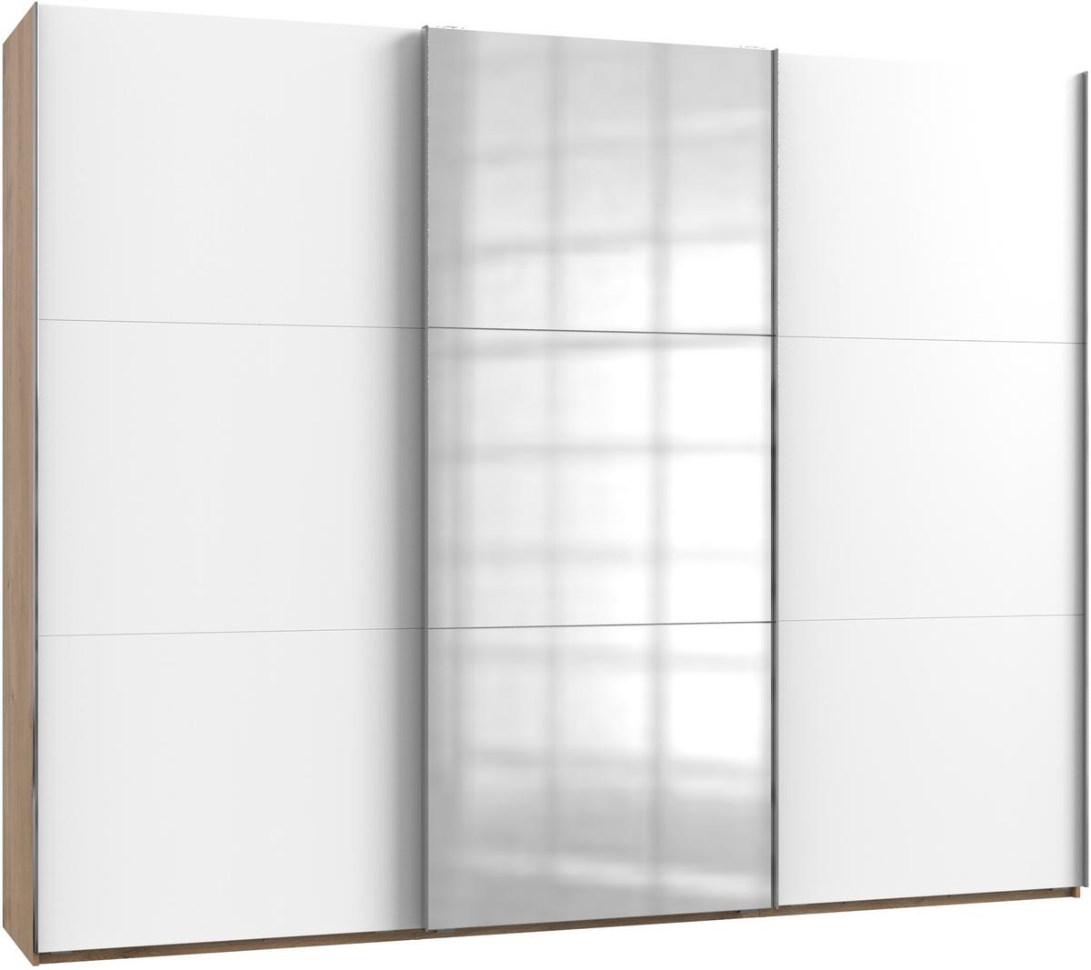 Ormar S Kliznim Vratima Level 36 A - bijela/boje hrasta, Moderno, drvni materijal/metal (300/236/65cm) - Modern Living