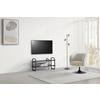 MEDIABÄNK BEND -EXKLUSIV- - svart, Modern, metall/trämaterial (100/44/27cm) - Mömax