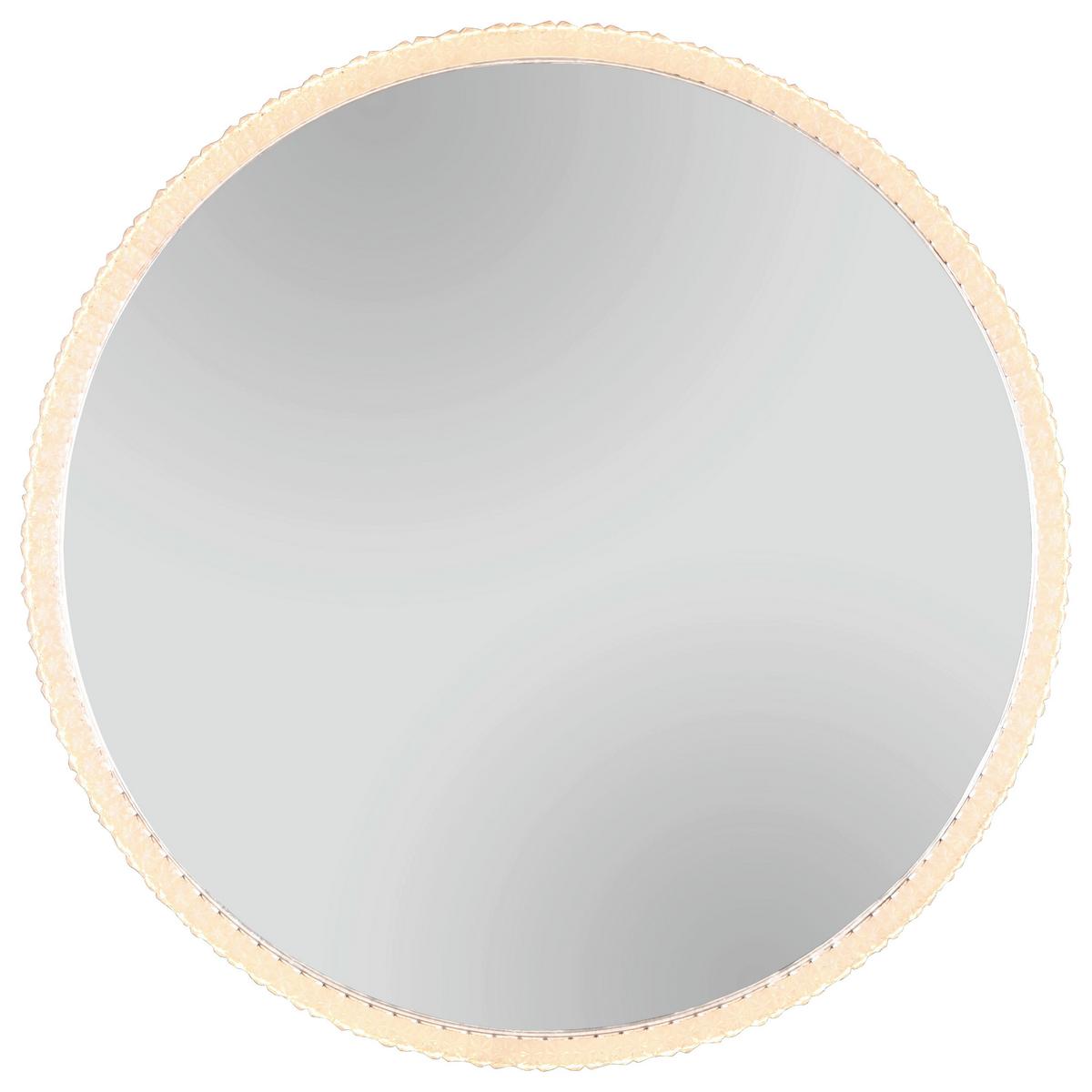 Leuchtspiegel in Transparent - Transparent, MODERN, Glas/Kunststoff (80cm) - Premium Living