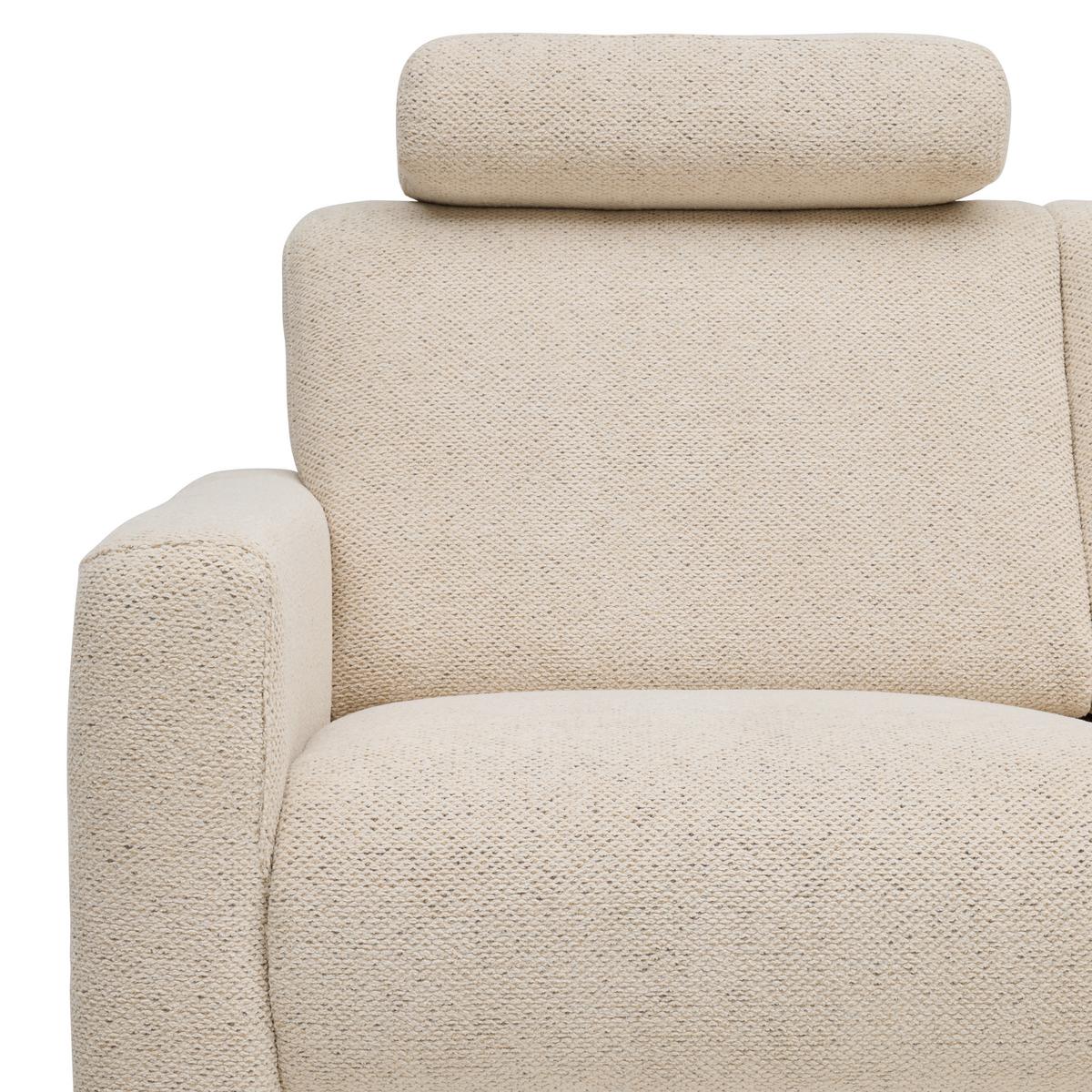 Wohnlandschaft Bassano rechts Naturfarben - Schwarz/Naturfarben, MODERN, Holz/Holzwerkstoff (235/85-88/190cm) - Premium Living