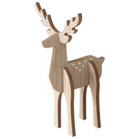 Dekorentier Rugen Naturfaben - Naturfarben, KONVENTIONELL, Holzwerkstoff (17/30/17cm) - Modern Living