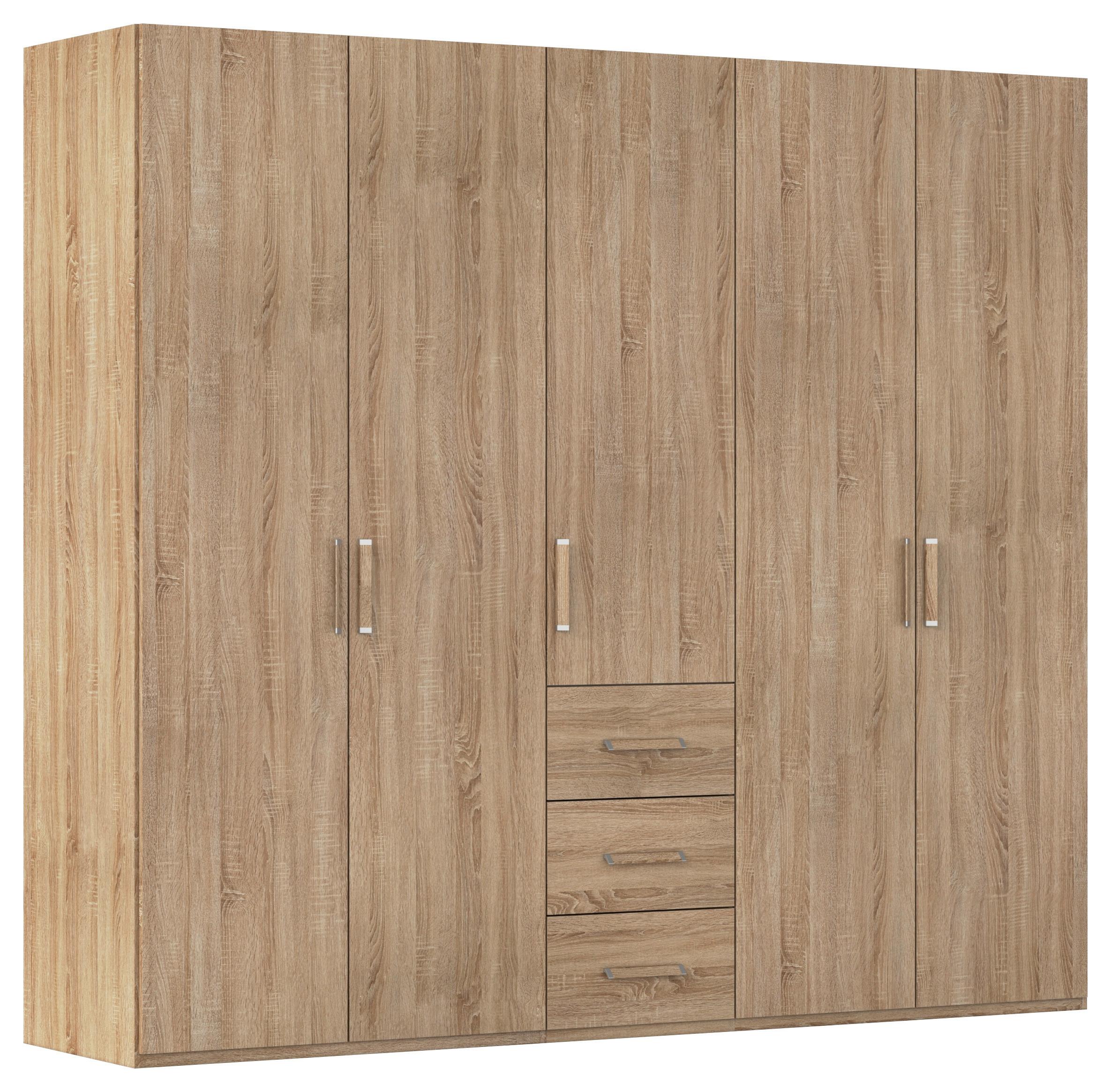 Omara S Klasičnimi Vrati Evelyn, Barva Hrasta - hrast sonoma, Design, umetna masa/leseni material (251/223/60cm) - Novel