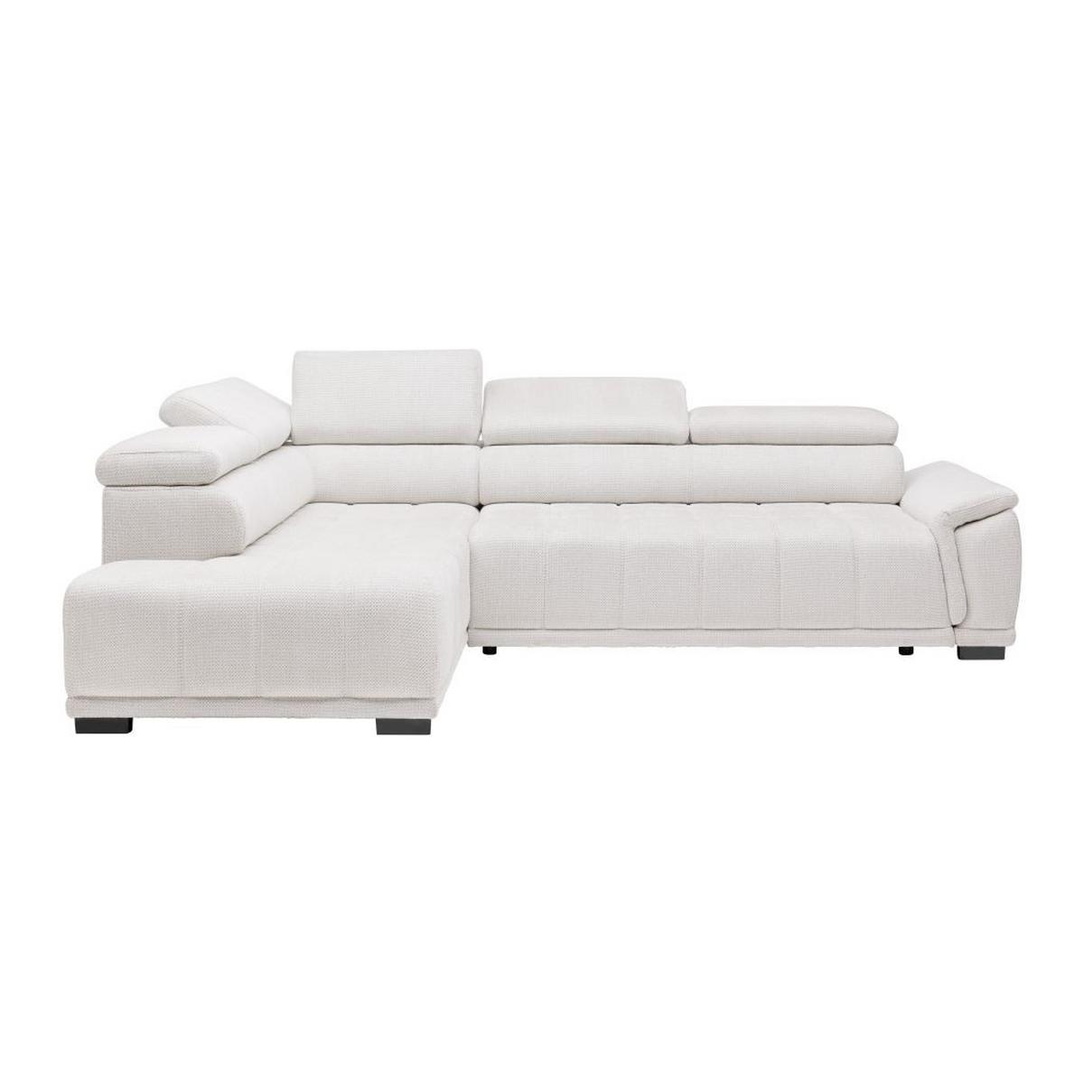 Kutna Garnitura Gremio - sivo-bijela/crna, Moderno, tekstil/plastika (206/283cm) - Modern Living