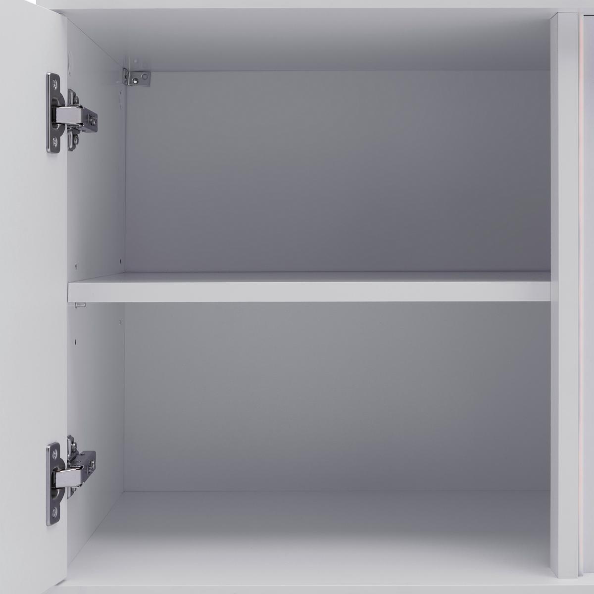 TV-Element Delio Weiß - Schwarz/Weiß, MODERN, Holzwerkstoff/Kunststoff (190/150/42cm) - Mömax