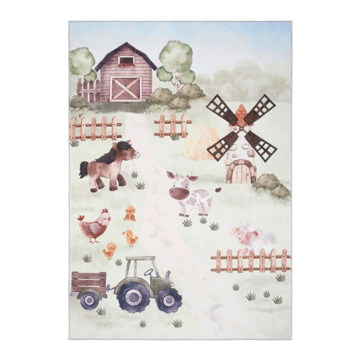 Dječji Tepih 120x170cm Bauernhof - višebojno, Konvencionalno, tekstil (120/170cm) - Mömax