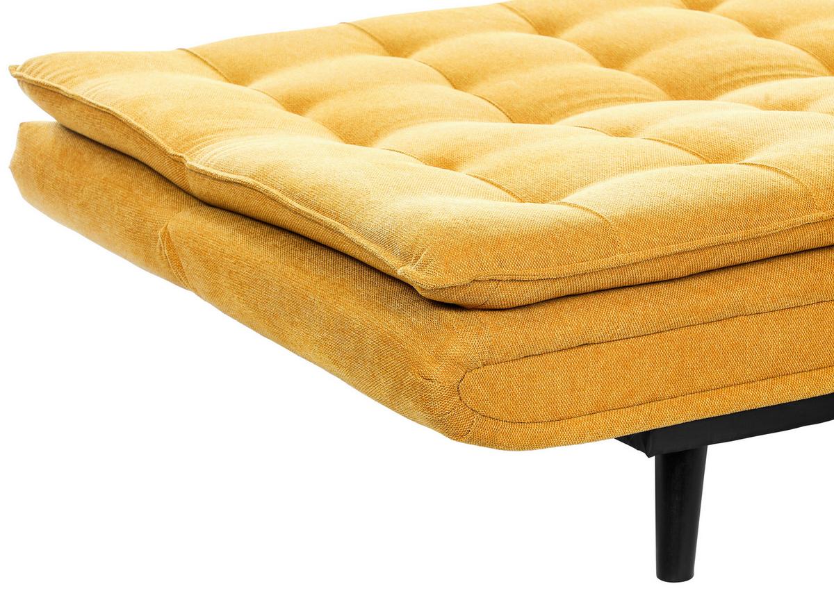 Kanapéágy Sun - sárga, Modern, textil/fa (190/83/93cm) - Mömax