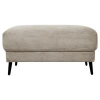Hocker Cora Graubraun - Graubraun, Modern, Textil/Metall (92/46/60cm) - Mömax