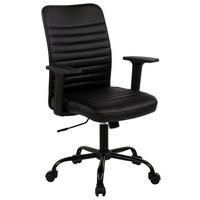 Pisarniški Stol Noir - črna, Moderno, kovina/umetna masa (60/91-101/58cm) - Mömax