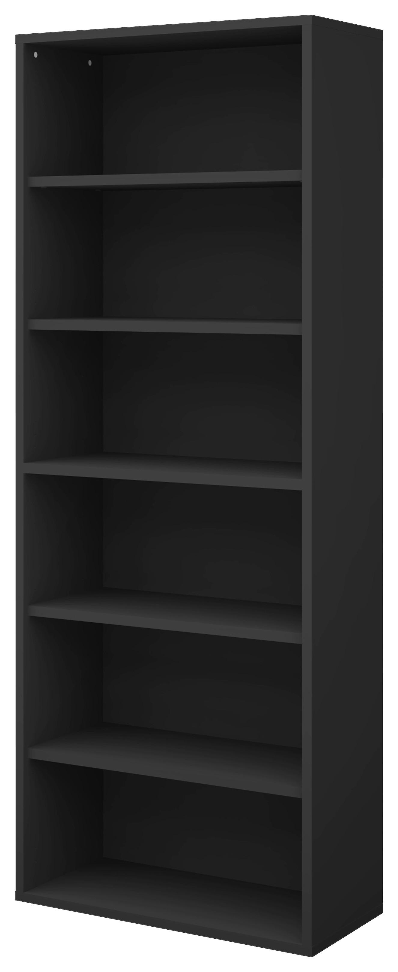 Regal Big Profi Office - Anthrazit/Schwarz, Modern, Holzwerkstoff/Kunststoff (82/218/40cm) - Mömax