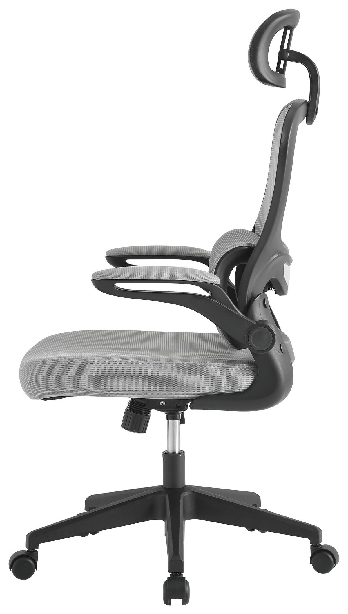 Uredska Stolica Galaxy - siva/crna, Moderno, drvo/metal (63/117-127/69cm) - Modern Living