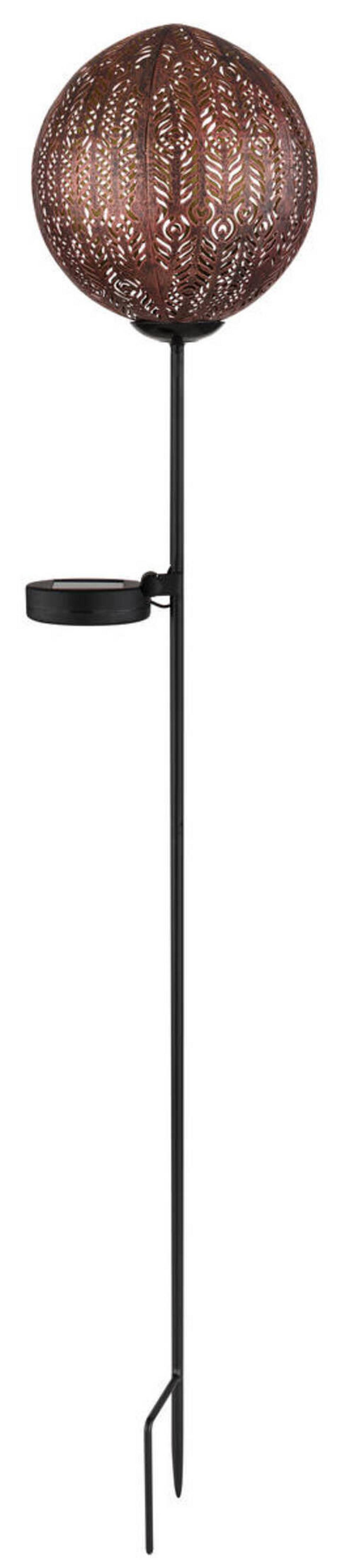 Solarna Svetilka Hilda, S Sijalko - črna/barve bakra, Basics, kovina/umetna masa (15,5/90cm) - Globo