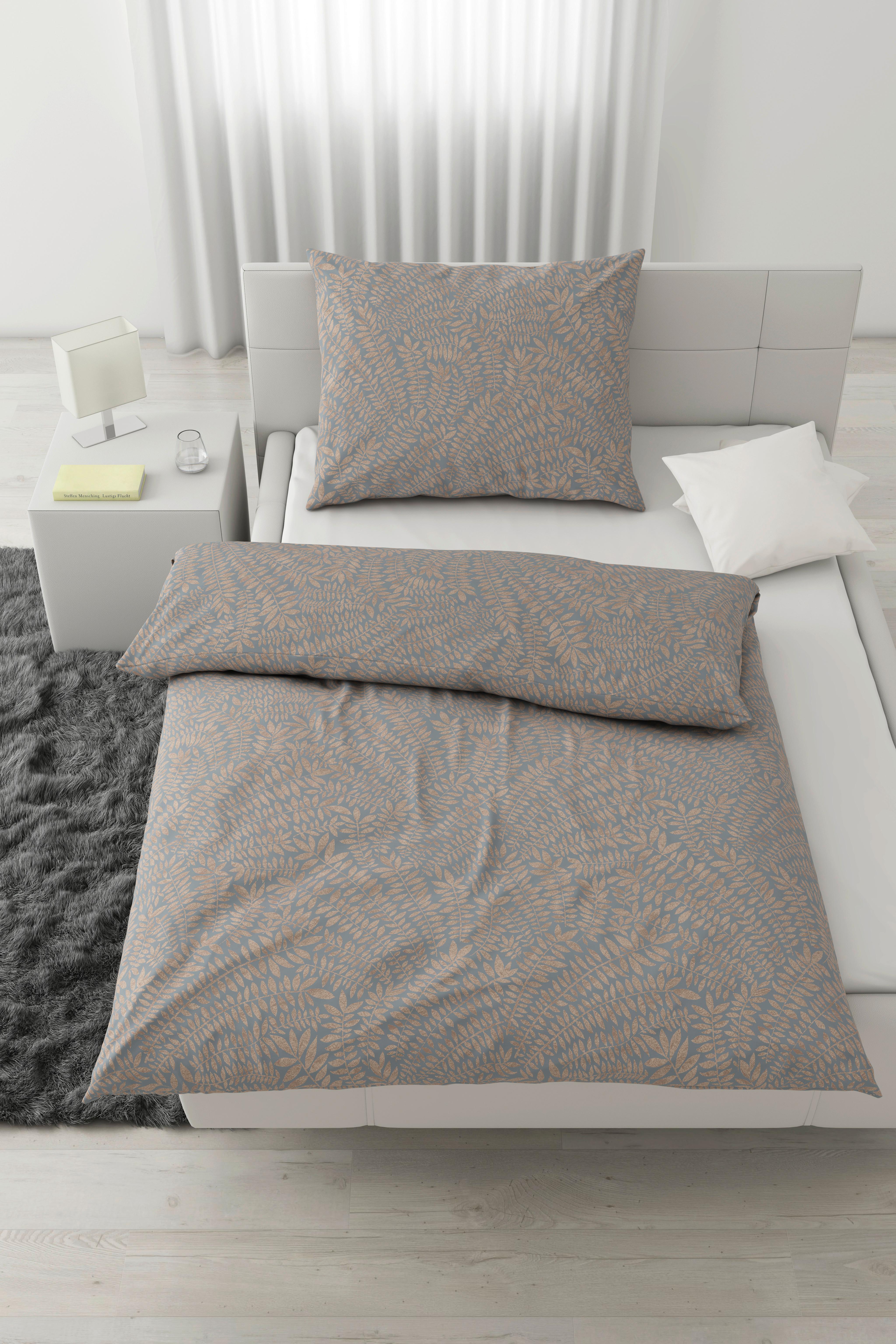 Lenjerie de pat Lorita, cca. 140x200/50x70 cm - albastru, textil (140/200cm) - Modern Living