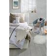 Odeja Patchwork - svetlo rjava/bela, Konvencionalno, tekstil (130/160cm) - Mömax modern living