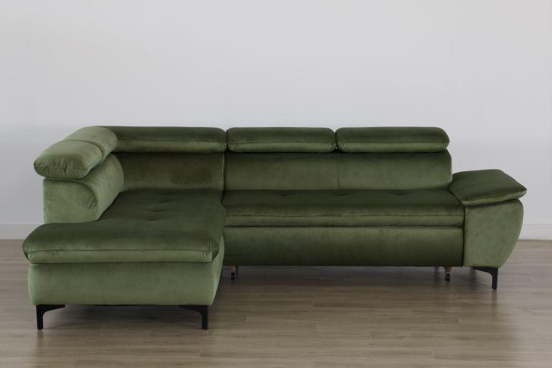 Canapea modulară NOEMI - măsliniu, Modern (186/95/246cm) - Mömax