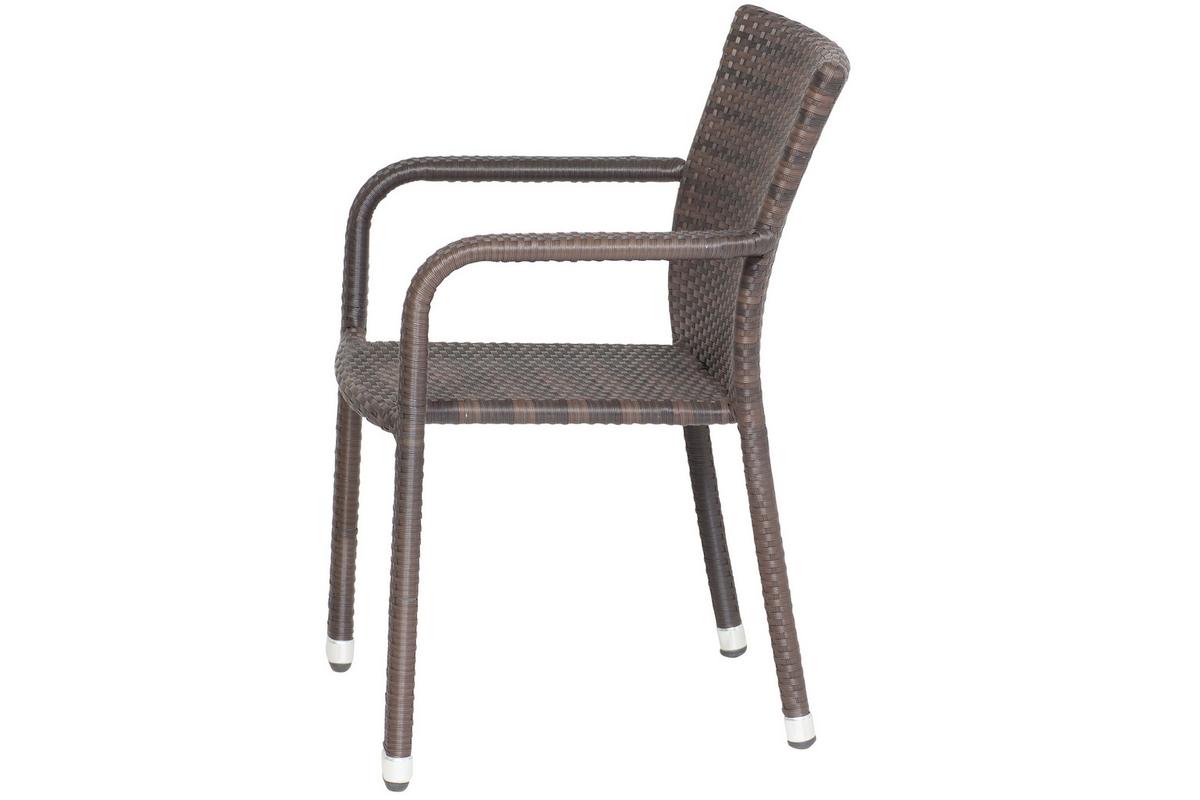 GARTENSESSEL-SET MINAS SESSEL-SET 2ER - Braun, MODERN, Kunststoff/Metall (56/83/60cm) - Gardenson