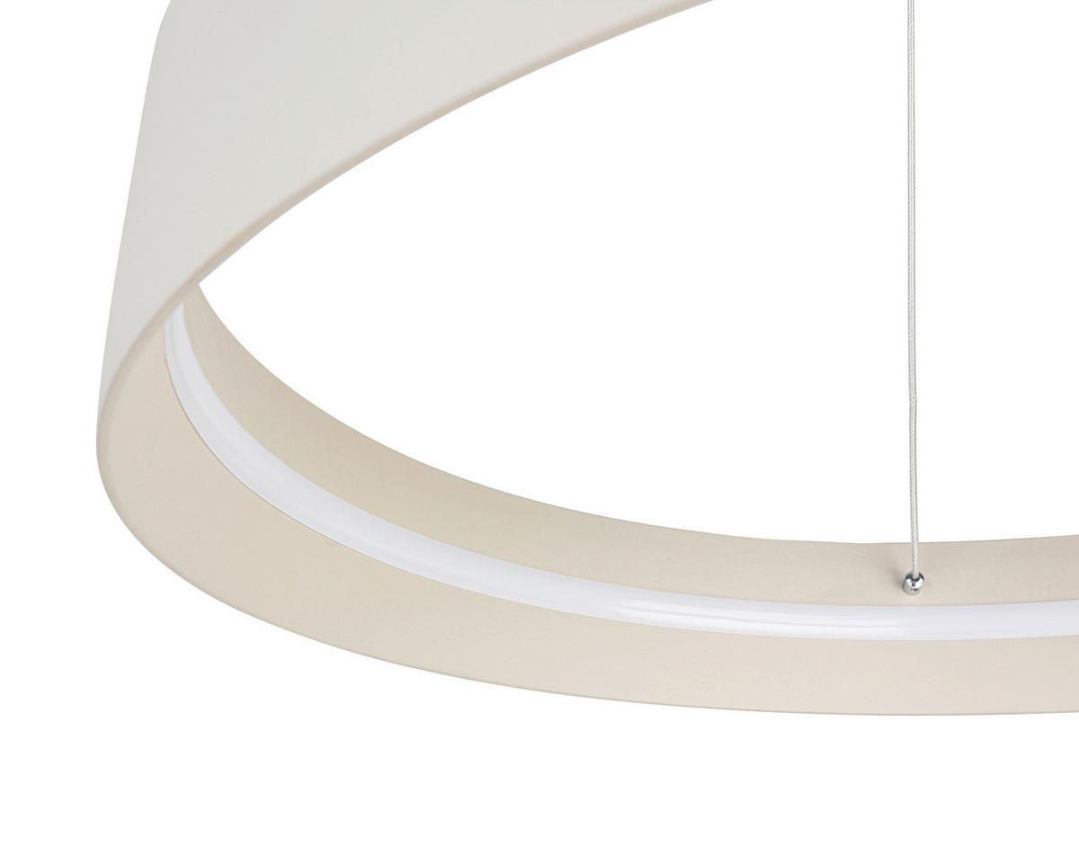 LAMPA WISZĄCA TERESA - biały/kolor piaskowy, Trend, tworzywo sztuczne/metal (58,4/120cm) - Collet's Monde