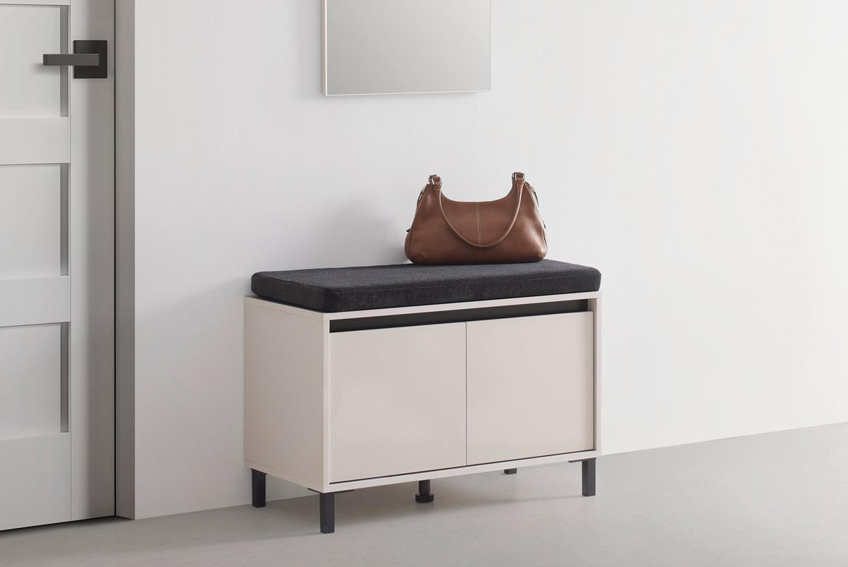 Garderobenbank Arran Kaschmir - Kaschmir, MODERN, Holzwerkstoff (80/57/40cm) - Mömax